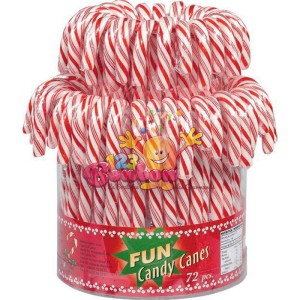 Canne sucre d'orge rouge & blanche