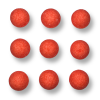 bonbon tagada individuels, rouge en forme de fraise