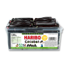 Boite tubo de cocobat Haribo, qui sont des bâtonnets noirs de réglisses