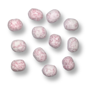 Bonbon à machés rose fraisoo'bool en individuel à la fraise