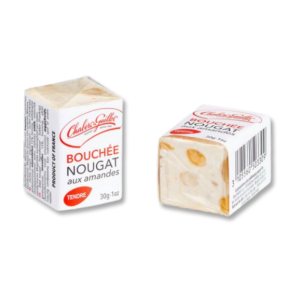 Bouchée individuel de nougat tendre de Montélimar