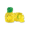 Bonbon ananas 4D jaune et vert ultra réaliste