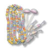 Bonbons dextrose colliers, sucettes et fizzy rolls