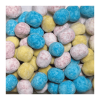 Vrac de bool de chez verquin de couleur bleu rose et jaune