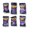 Sachets individuels des différents goûts de toxic waste, mûres, myrtilles, cassis cerise