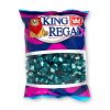 Sachet King Regal rempli de bonbons bleus en forme de petits fantômes fruités et ludiques.