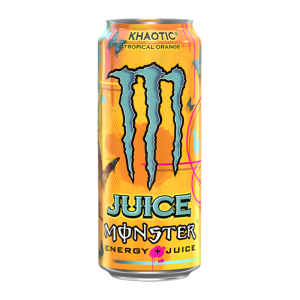 Monster Juiced Khaotic 🍊 – un mélange explosif d’énergie et de jus tropical pour un boost intense et fruité ! ⚡