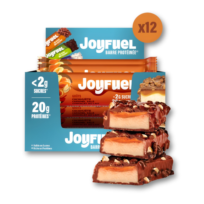 Joyfuel Barre Protéinée Lait Cacahuète & Caramel Salé - 55g