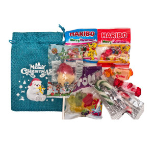 Sachet Noël "Couleur" en tissus