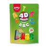 sachet de 120g de la marque Amos avec des lettres de toute les couleurs