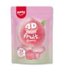 sachet de 120g de la marque amos qui contient des bonbon saveur et visuel pêche