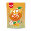 sachet de 120g orange de la marque Amos contient des bonbons gout et couleur orange