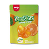 Sachet Amos vert et orange qui contient 120g de bonbons à éplucher à l'orange