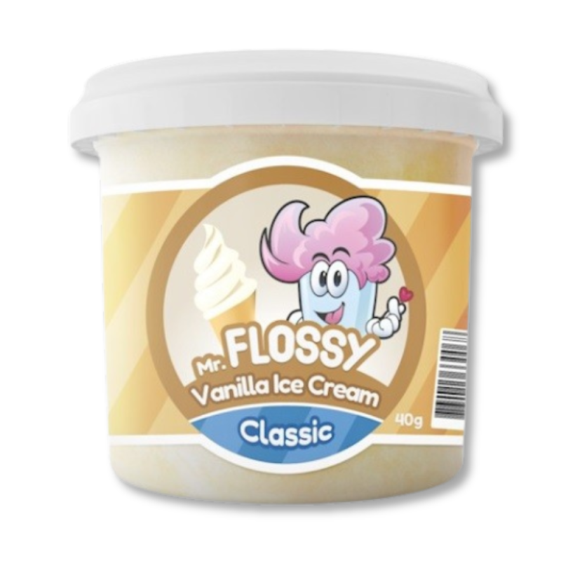 Barbe à Papa Glace Vanille Mr Flossy - 40g
