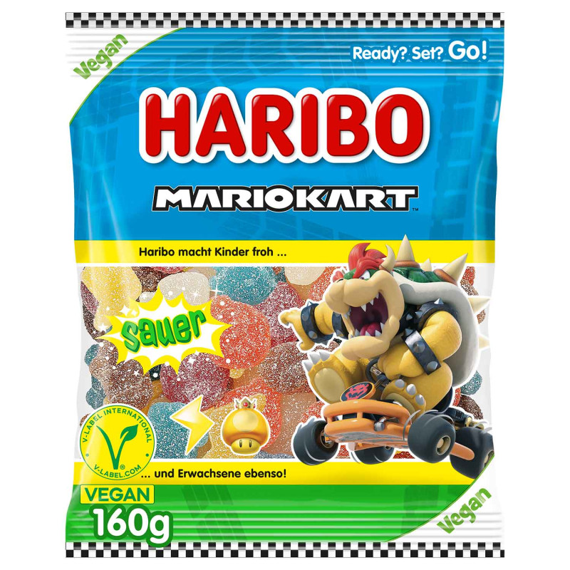 Mario Kart Acidulé Vegan Haribo 160g