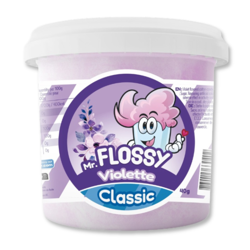 Barba à Papa Violette Classic Mr Flossy - 40g