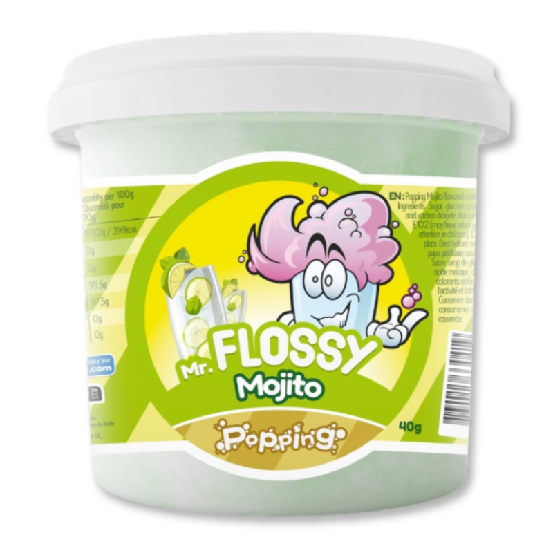 Barbe à Papa Mojito. Barbe à papa mr flossy.