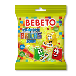 Rainbow Bricks Sour Bebeto - 80g